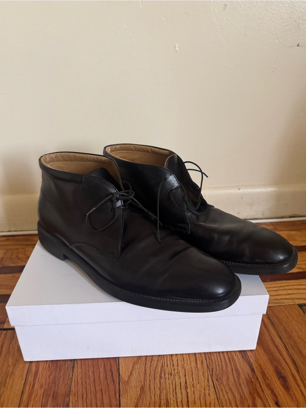 Black Leather Men’s Chukka Boots